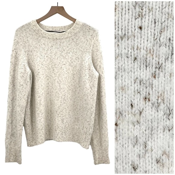 Vero Moda Sweaters - Vero Moda Women's Vmakua Crewneck Sweater O-Neck Pullover Cream Speckled | XL 44